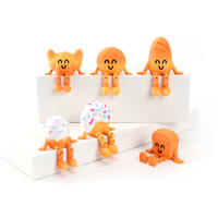 Vashine Figurines de poupées créatives miniatures imprimées en 3D en PLA, figurines d'action, poupée de pain colorée, décoration de bureau de dessin animé, jouets pour enfants