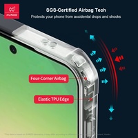 Étui Xundd pour Samsung Galaxy A37 A57 A27 A17 A56 A36 5G Protection antichoc de l'appareil photo Protection en acrylique TPU Transparent Housse de protection