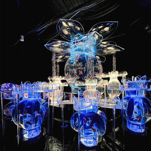 Acuario acrílico floral personalizado de fábrica-Pecera personalizable con exquisita forma de flor - Product Image 5