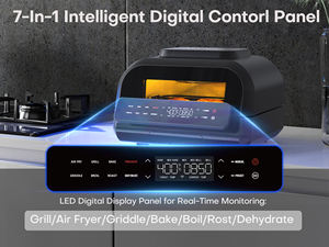 2024 nuovo arrivo elettrodomestici multifunzionali aria calda Friteuse Sans Huile Touch Screen tostapane friggitrice <span class=keywords><strong>forno</strong></span> alogeno - Product Image 3