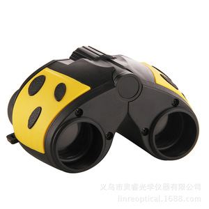 Ladybug Toy Binoculars 8x22 Manual Focus Plastic Outdoor Telescope For Children Student Use Red B454 - Product Image 3