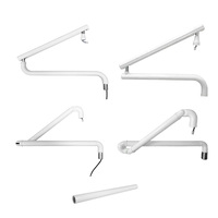 Bras d'éclairage buccal LED rotatif pour fauteuil dentaire, conception à ressort équilibré avec alliage d'aluminium, alimentation manuelle