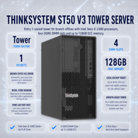 Server Tower ST50 V3 Lenovo ThinkSystem ST250 ST258 ST550 ST650 VPN SMB SATA NAS SATA NAS HDD RAID Backup Keuangan
