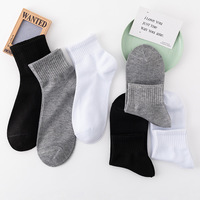 Chaussettes jetables unisexe mi-mollet en polyester et coton, couleurs noir, blanc, gris, pour usage décontracté, automne, salle de bain, trampoline et extérieur