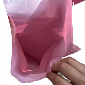 Precio de fábrica al por mayor, MOQ bajo, entrega rápida, correo especial, venta al por mayor, impermeable, color rosa, bolsa de embalaje de plástico exprés - Product Image 1