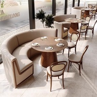 Mobilier de restaurant et de salon de thé d'Asie du Sud-Est : Banquette murale en bois massif, chaises personnalisables pour hôtels et commerces
