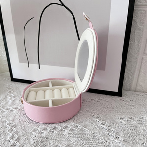 <span class=keywords><strong>2025</strong></span> Logo In Sang Trọng Lớn Hộp Đồ Trang Sức Bằng Gỗ PU Da Đồ Trang Sức Tổ Chức 5 Hai Lớp Vòng Cổ Vòng Bông Tai Đồ Trang Sức Lưu Trữ Hộp - Product Image 6