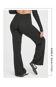 Celana <span class=keywords><strong>Yoga</strong></span> wanita, celana <span class=keywords><strong>Yoga</strong></span> pinggang tinggi, Legging olahraga pelangsing longgar, pakaian kebugaran luar ruangan polos lintas batas, celana <span class=keywords><strong>Yoga</strong></span> musim panas untuk wanita - Product Image 6