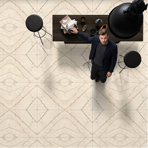 Azulejos de Porcelana Cerámica Carrara White Book Match 600x1200mm, Colección de Lujo para Pisos y Paredes de Hoteles - Product Image 6