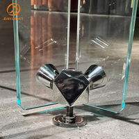 Table de tennis de table en acier inoxydable de taille standard pour compétition internationale, table de ping-pong en verre trempé transparent