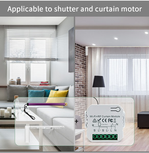 Interruptores Inteligentes para Cortinas WIFI TUYA AC100-240V, Motor Tubular, Interruptor WIFI Inteligente Compatible con Alexa y <span class=keywords><strong>Google</strong></span> <span class=keywords><strong>Home</strong></span>, <span class=keywords><strong>Control</strong></span> por Voz - Product Image 6