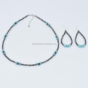 סגנון מערבי קטנטן נוואג פנינים פנינים בעבודת יד עגיל - Product Image 1