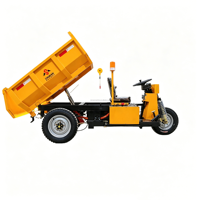 Mini-dumper électrique pour l'exploitation minière au Pérou, avec une bonne autonomie, mini-dumper électrique de 1,5 tonne de capacité de chargement