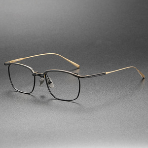 Gafas de lujo para hombre, montura de gafas ópticas de marca dorada, a la moda, de titanio, airon - Product Image 5
