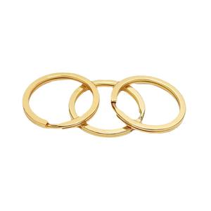 25 28 30mm Venta al por mayor Llaveros de metal de moda Llavero dividido plano DIY para llavero <span class=keywords><strong>Hardware</strong></span> de buena calidad Fabricación de joyas - Product Image 2