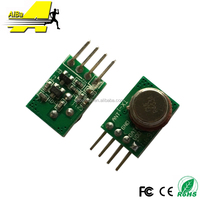 Aiba -TX1 Modul Pemancar ASK Nirkabel Otomatis Ukuran Kecil 433.92MHz 75KHz Toleransi Frekuensi >10dBm Daya 3-15V