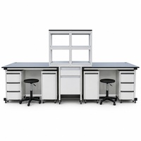 Ensemble de mobilier de laboratoire professionnel, poste de travail modulaire avec tiroirs mobiles pour la recherche médicale
