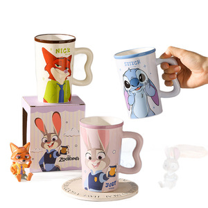 Taza <span class=keywords><strong>de</strong></span> <span class=keywords><strong>Porcelana</strong></span> <span class=keywords><strong>de</strong></span> Dibujos Animados Zootopia Juck Nick con Asa en Forma <span class=keywords><strong>de</strong></span> Ola, 550 ml <span class=keywords><strong>de</strong></span> Gran Capacidad, Apta para Lavavajillas y Microondas, Caja <span class=keywords><strong>de</strong></span> Regalo - Product Image 5