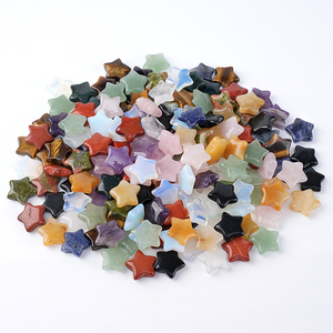 Mini Pentagramme en Cristal Naturel Non Perforé, Pierre de Poche, Décoration Paysagère, Pierre d'Anxiété, <span class=keywords><strong>Perles</strong></span> de Bijoux à Polir et à Lustrer - Product Image 2