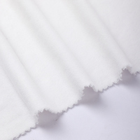 Tissu en coton 100% 270 GSM 160 CM, tricoté chaîne teint uni, toucher doux, pour robes d'enfants, sacs, vêtements et textiles de maison