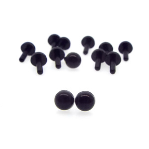 Ojos de resina para muñecos de animales, estilo frijol negro, accesorios para juguetes de peluche, piezas para manualidades DIY, plástico moldeado por inyección - Product Image 3