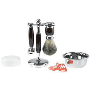 ชุดโกนหนวด<span class=keywords><strong>ผู้ชาย</strong></span>คุณภาพสูง: โกนหนวดด้วยมือ + แปรงหวีผม + ชามสบู่ + สบู่โกนหนวด + ใบมีดโกน - Product Image 2