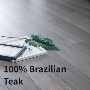 Tablas de Madera de Teca Brasileña Cumaru Sólida Gris Lacada con UV para Pisos de Cocina Moderna, Uso en Exteriores y Parques - Product Image 4