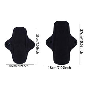 Tampons menstruels en pur coton biologique 18x23cm/18x27cm Protège-slips Anti-fuite Absorbant et doux <span class=keywords><strong>pour</strong></span> la peau <span class=keywords><strong>pour</strong></span> les femmes - Product Image 2