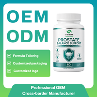 Capsules pour la santé de la prostate pour hommes OEM ODM, complément de palmier nain, favorise un flux urinaire sain, 60 capsules