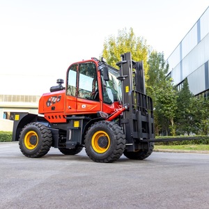 Chariot élévateur tout-terrain diesel, hauteur de levage 3-5 m, centre de charge 500 mm, pneus pneumatiques, commande assise - Product Image 3