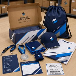 Kit Deportivo Personalizado para Empleados, Paquete de Bienestar Corporativo OEM ODM con Camiseta y Medalla - Product Image 4
