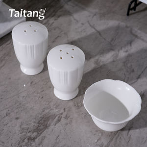 Suministros para restaurantes, vajilla de porcelana de cerámica blanca personalizada al por mayor, vajilla para cafetería y restaurante - Product Image 4