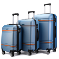 Valise de voyage à 4 roues, légère, silencieuse, de luxe, classique, antivol, étanche, à coque rigide, très vendue