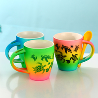 Tasse à thé en porcelaine blanche en gros Tasse à café en céramique promotionnelle avec logo personnalisé imprimé pour les cadeaux de Noël