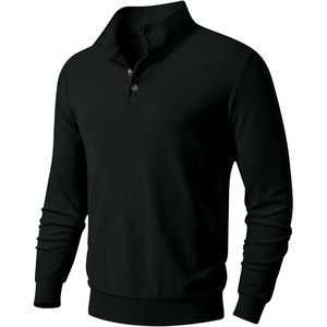 Sudadera de cuello alto para hombre FOXA, de manga larga, forro polar, térmica, ligera y transpirable. - Product Image 1