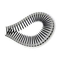 Vis à cloison sèche collées, tête trompette, filetage fin, phosphatées noires, pour plaque de plâtre 1 pouce