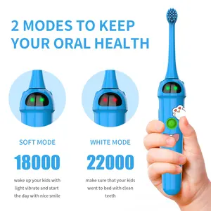 Vente en gros YASI 3 modes de fonctionnement Chargement USB brosse à dents sonique intelligente électrique pour enfants kits de blanchiment des dents - Product Image 4