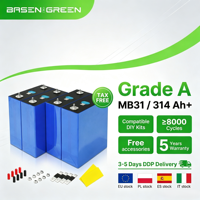 BASENGREEN Cellule prismatique LiFePO4 de qualité A 280Ah 3.2V, stock UE, 8000 cycles, pour système solaire domestique DIY