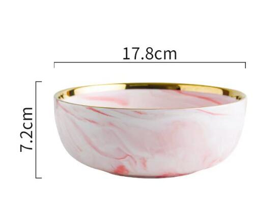 Bol rose de 7 pouces
