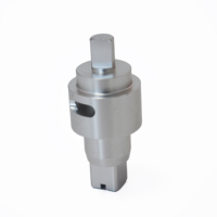 Pièces d'automatisation personnalisées en aluminium usiné CNC de précision : arbre de transmission, tête de serrage fendue, arbre de broche rotatif mécanique