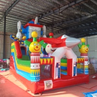 Château gonflable avec toboggan en PVC, 4m*6m*5m, vente chaude, maison de saut gonflable commerciale pour enfants