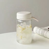 Vente en gros de 450ml de gobelet à boire portable avec logo clair et personnalisé pour le sport bouteille d'eau en plastique infuseur de fruits
