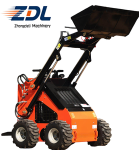 ZDL 2 Ton Diesel 4 Wheel Drive Crawler Skid Steer <span class=keywords><strong>Loader</strong></span> Mesin Kubota Kapasitas Bucket 0.4m Momen Beban Tinggi untuk Lanskap - Product Image 2