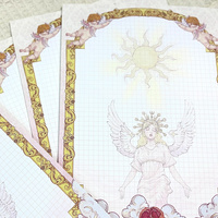 Ilustración Dibujada a Mano, Papel de Arte Impreso Personalizado, Impresión Offset, Encuadernación Perfecta, Tapa Blanda, Estampado en Caliente, Papelería de Oficina en Blanco