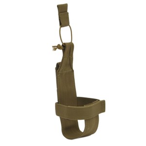 Housse de bouteille d'eau tactique simple pour l'extérieur, en nylon kaki, avec sangle durable pour poche à eau, camping - Product Image 2