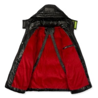 Veste d'hiver rembourrée personnalisée OEM/ODM avec logo brodé, coupe-vent, chaude, pour homme, épaisse, en polyester, rembourrée de fibres