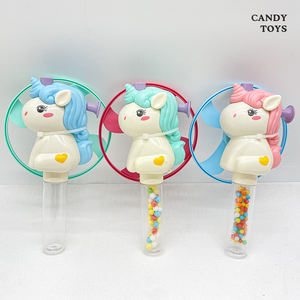 Jouets en plastique licorne mignons, remplis de <span class=keywords><strong>bonbons</strong></span> durs, avec soucoupe volante lumineuse pour enfants et adolescents, pour jouer en extérieur - Product Image 2