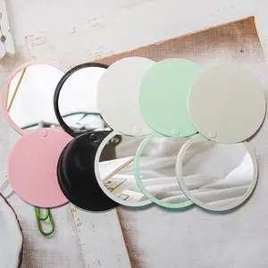 YUE Wholesale Makeup Portable Mirror Slide Folding Magnifying Portable Makeup Mirror Travel Ladies Pocket Round Mirror