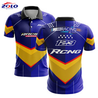 Chemise de course F1 confortable personnalisée MX pour maillot de course de moto sublimé respirant chemises de course vierges chemise Pit Crew