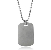 Le Diabète de Type 1 pendentif collier titane acier carré étiquette de chien logo médical collier